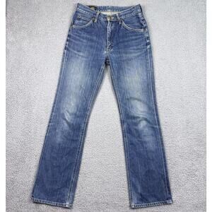 VTG Lee Riders Jeans Mens 26x30 Blue Sanforized Japanese Denim Edwin Tag 28x34